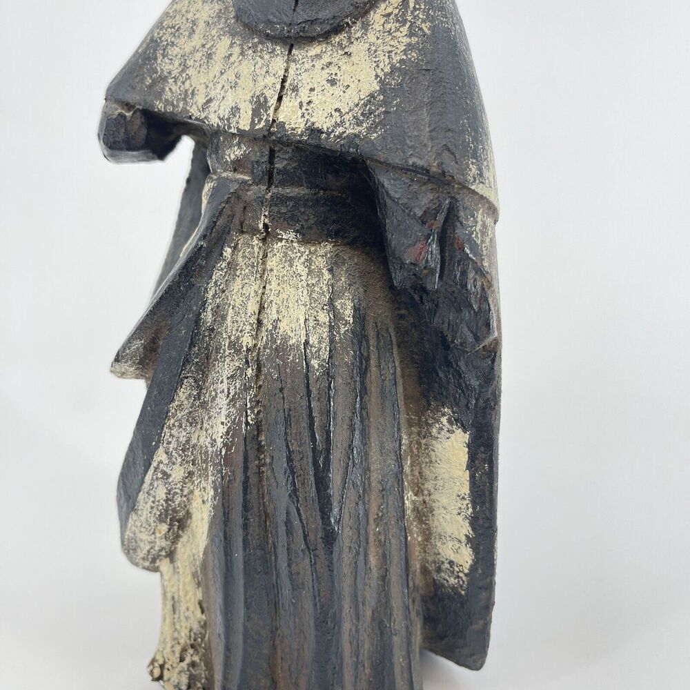 Vintage Nettle Creek Gallery Classics Wood Carved Figurine Woman Saint Religious - Picture 6 of 9